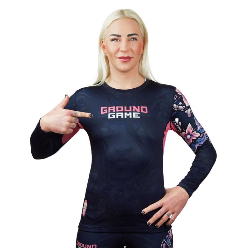 GroundGame ASAMI L/S RASHGUARD-Black